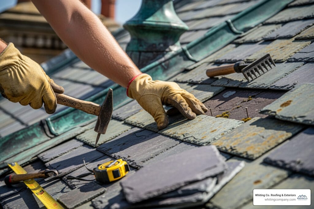 Slate roof repair Maryland