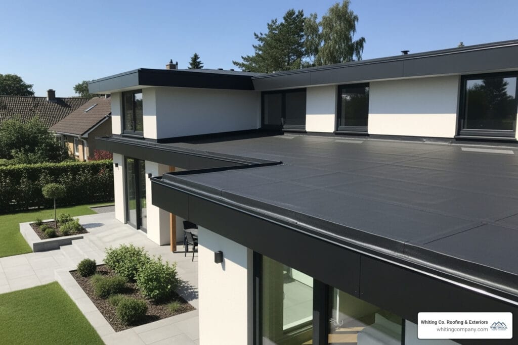 residential rubber roof installation